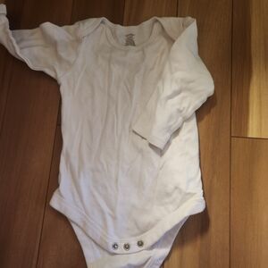 White Long Sleeve Onesie